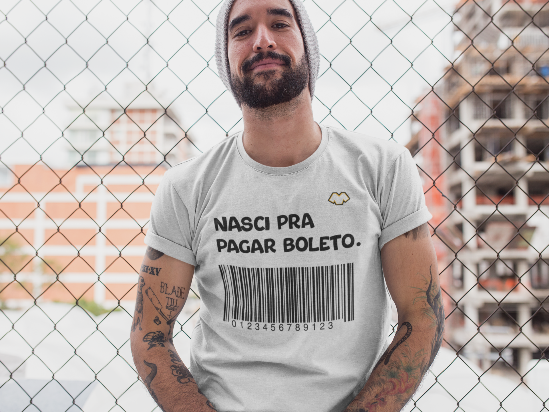 Nome do produto: T-SHIRT BOLETO