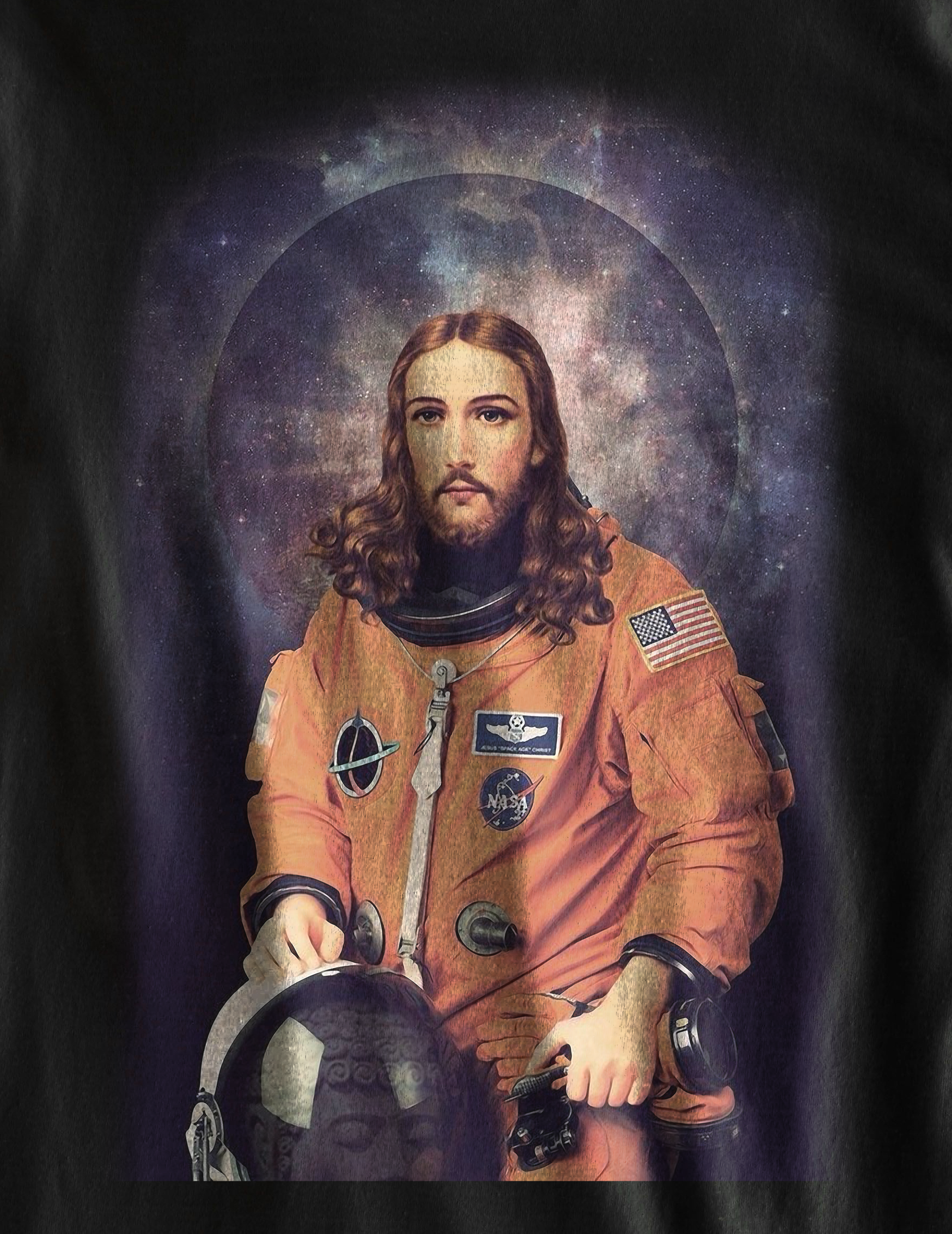 Nome do produto: Camiseta Jesus Astronauta - (unissex)