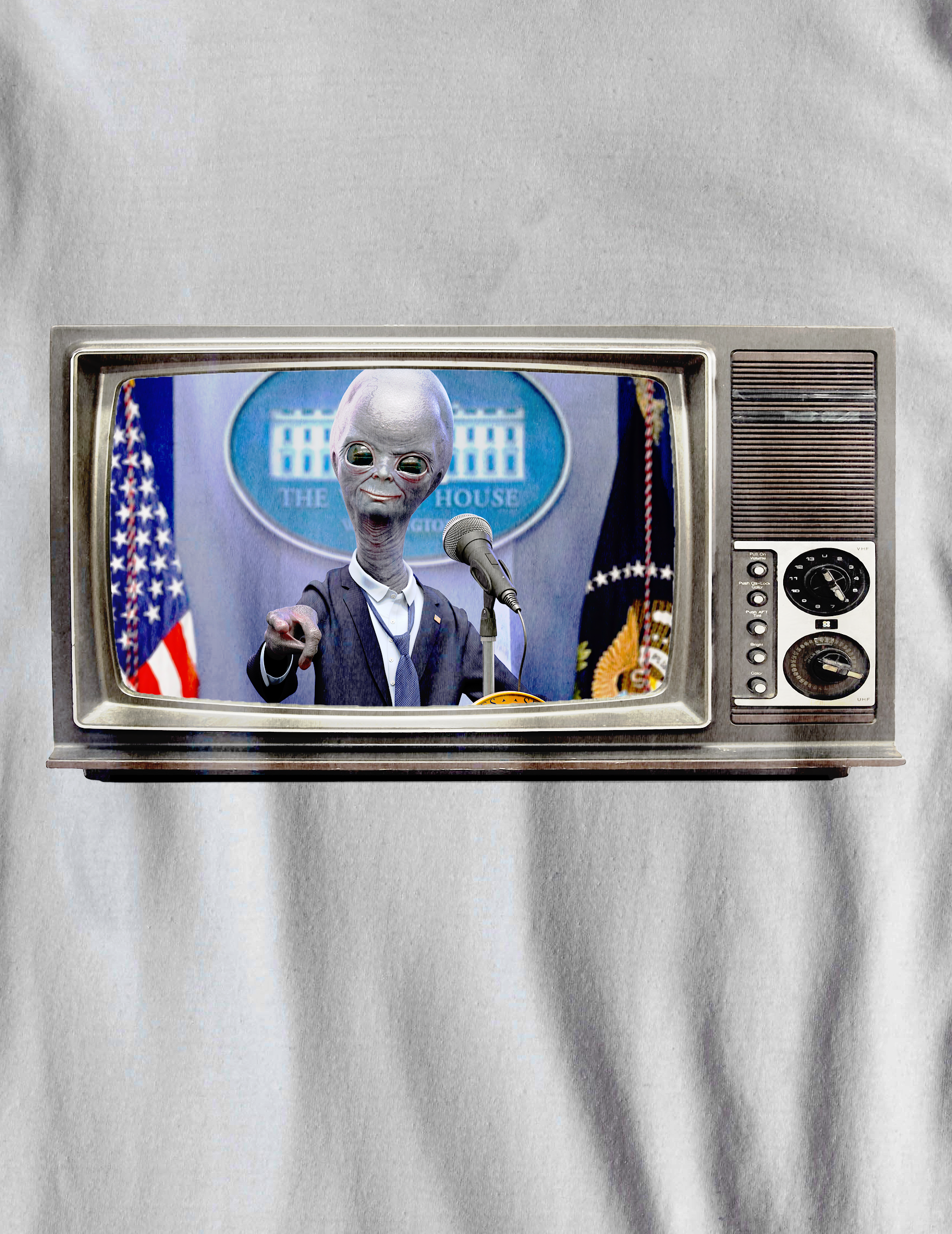 Nome do produto: Camiseta Presidente Alien - (unissex)