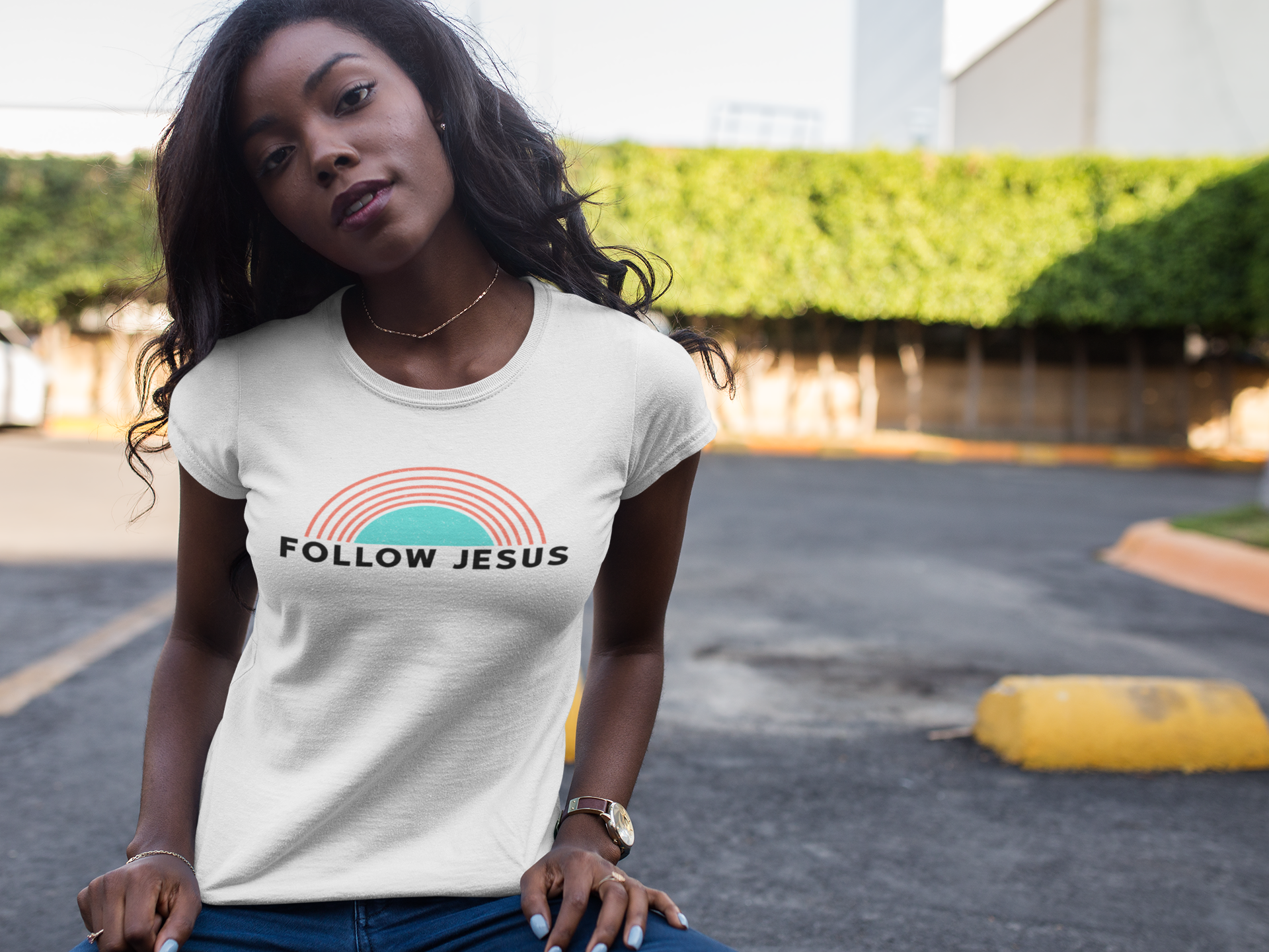 Nome do produto: Camiseta Feminina Cristã Folow Jesus