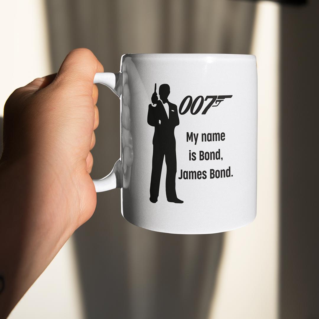 Nome do produto: My name is Bond, James Bond - Caneca
