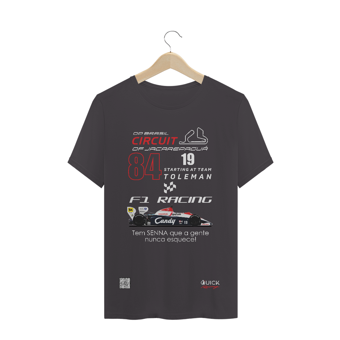 T-Shirt Estonada Quick Racing | Estréia na F1 pela Toleman 1984.
