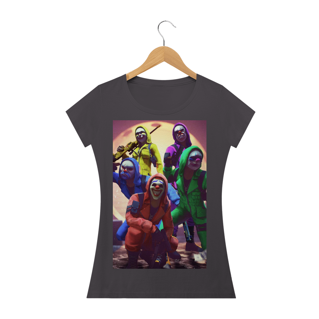 Nome do produto: Camiseta Estonada Free Fire Feminina