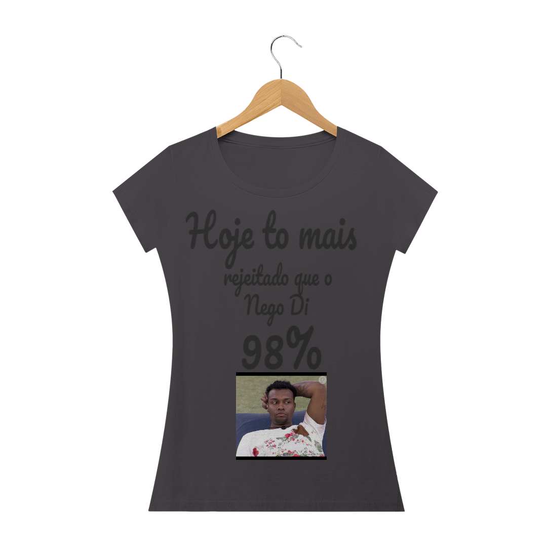 Nome do produto: Camiseta fem Big Brodi Nego Di - T-shirt Estonada