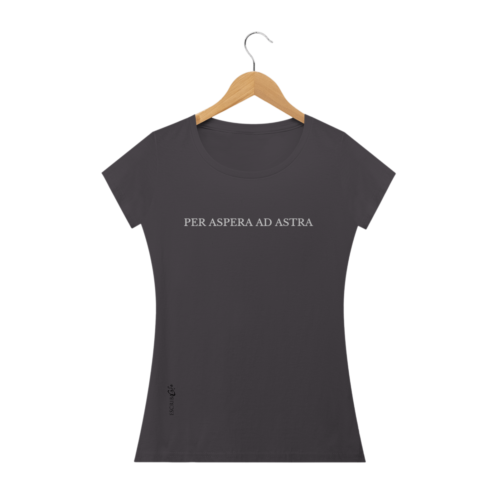 Nome do produto  Camiseta envelhecida feminina Per aspera ad astra