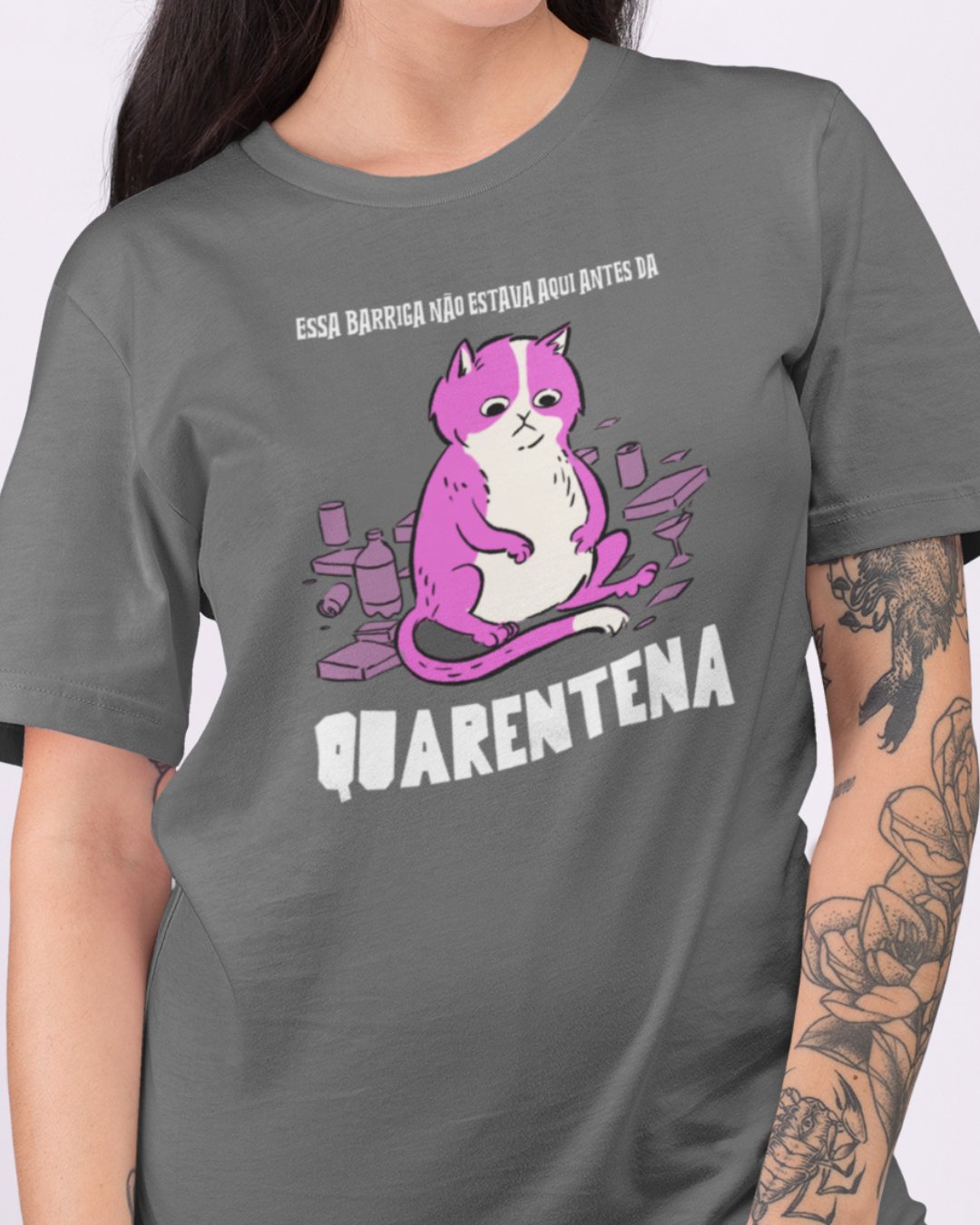 Nome do produto: Camiseta Barriga da Quarentena 