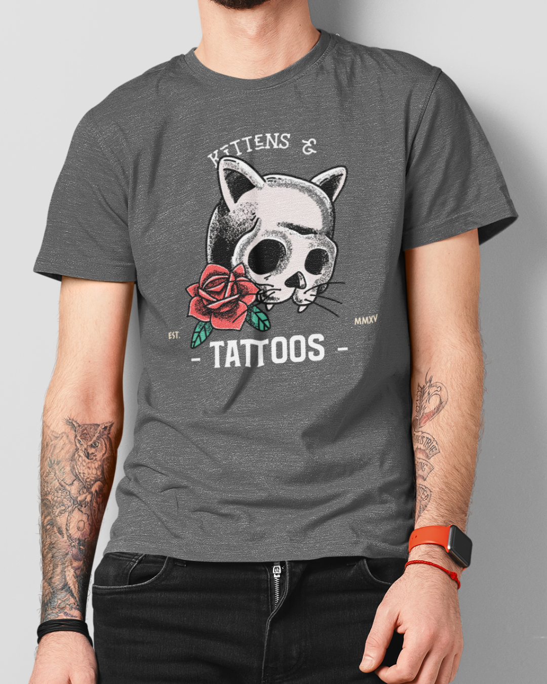Nome do produto: Camiseta Kittens & Tattoos