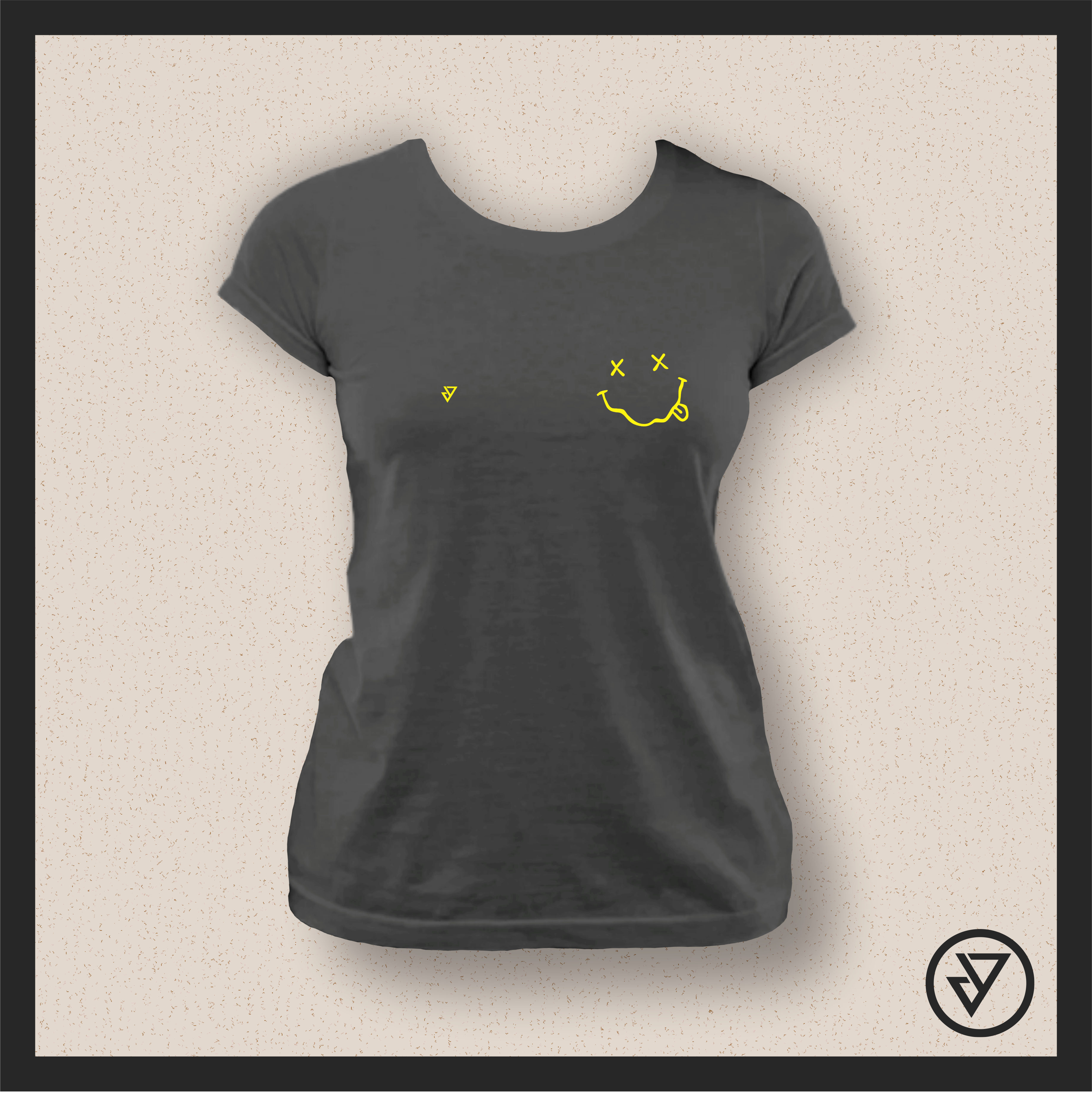 Nome do produto: Camisa Feminina Nirvana - Cinza Estonada