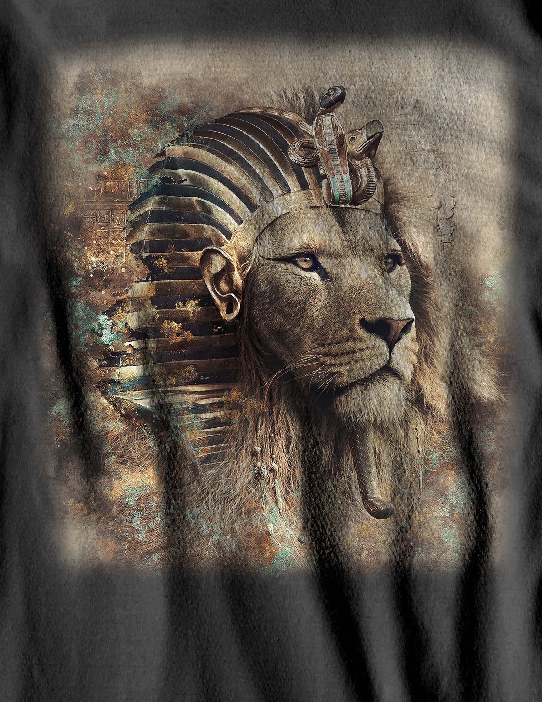 Nome do produto: Camiseta Estonada - O Faraó Leonino - (unissex)