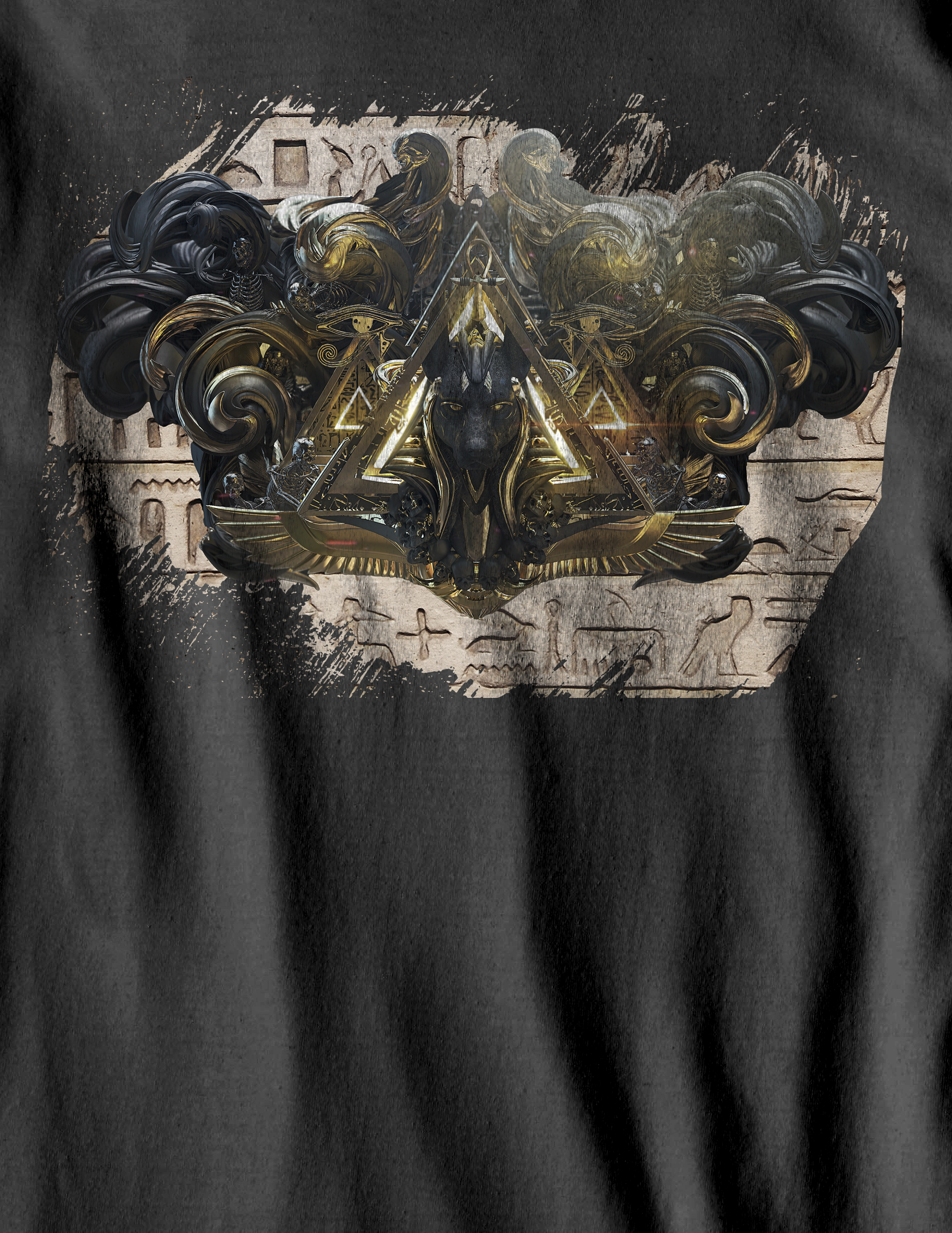 Nome do produto: Camiseta Estonada - Anúbis - o Deus da Morte - (unissex)