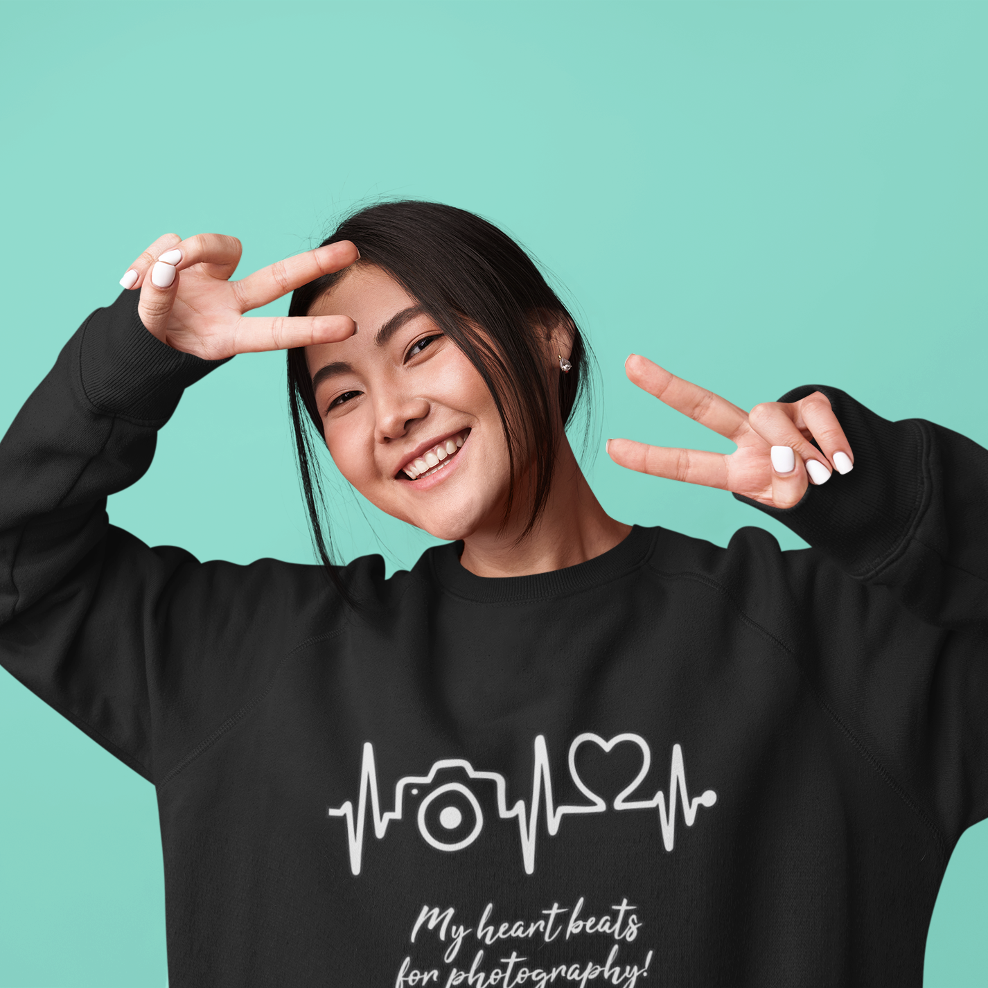 Nome do produto: Blusão moletom - MY HEART BEATS