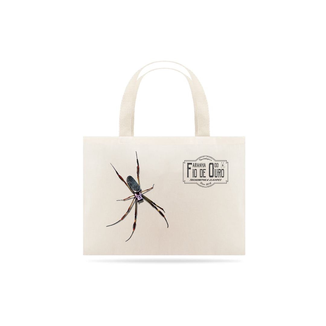 Nome do produto: Ecobag Aranha do Fio de Ouro