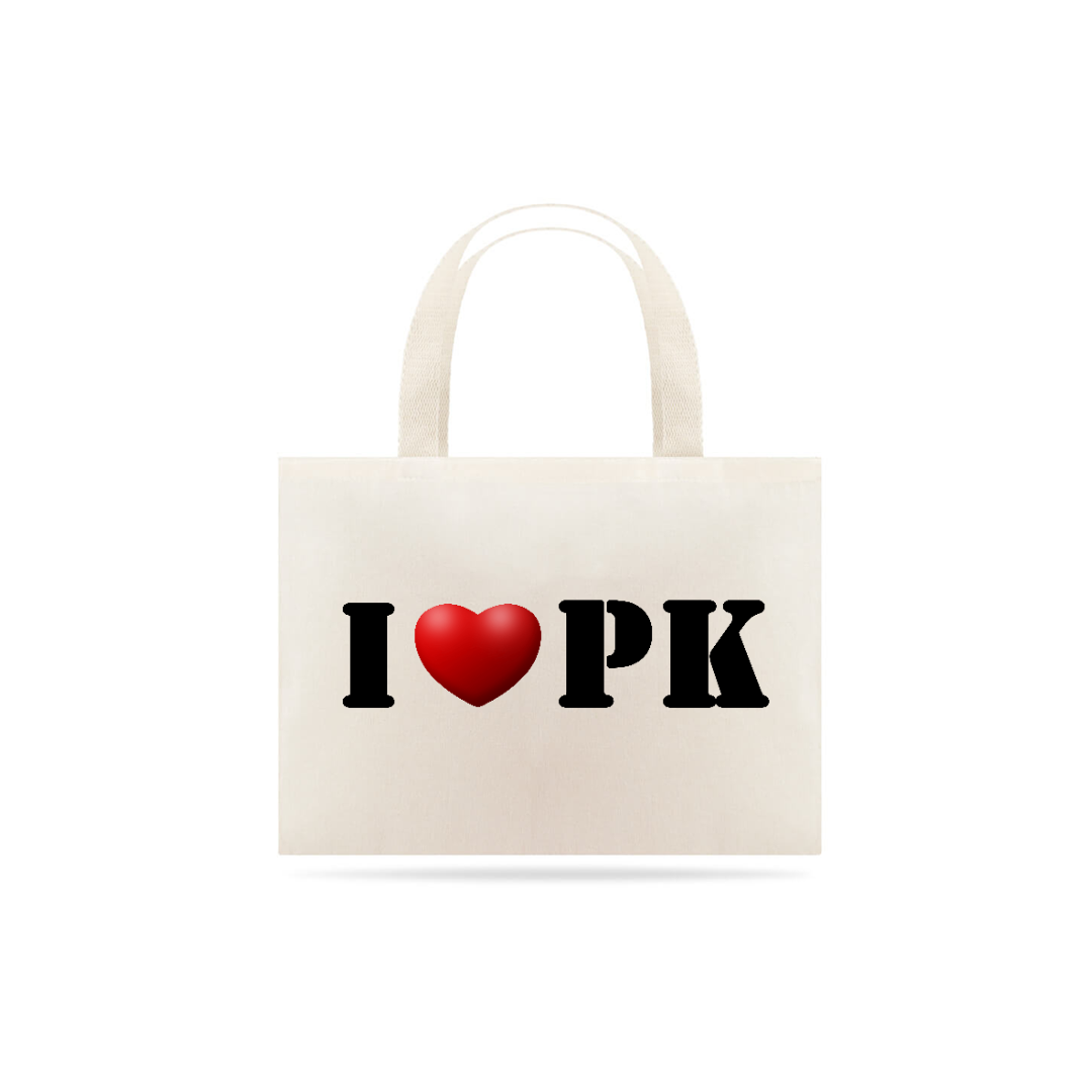 Nome do produto  Sacola Ecológica - I Love PK