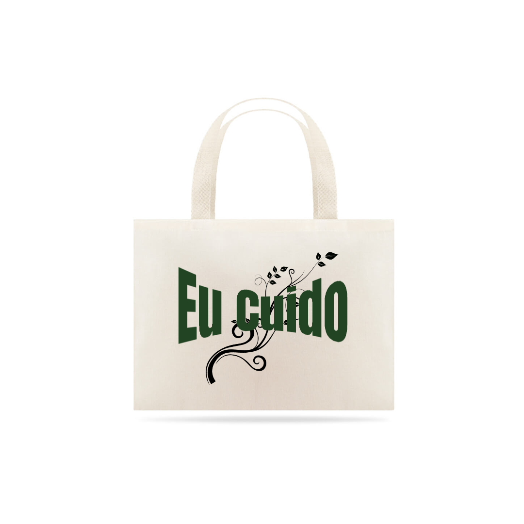 Nome do produto: Eco bag - Eu cuido da Natureza- sacola em algodão