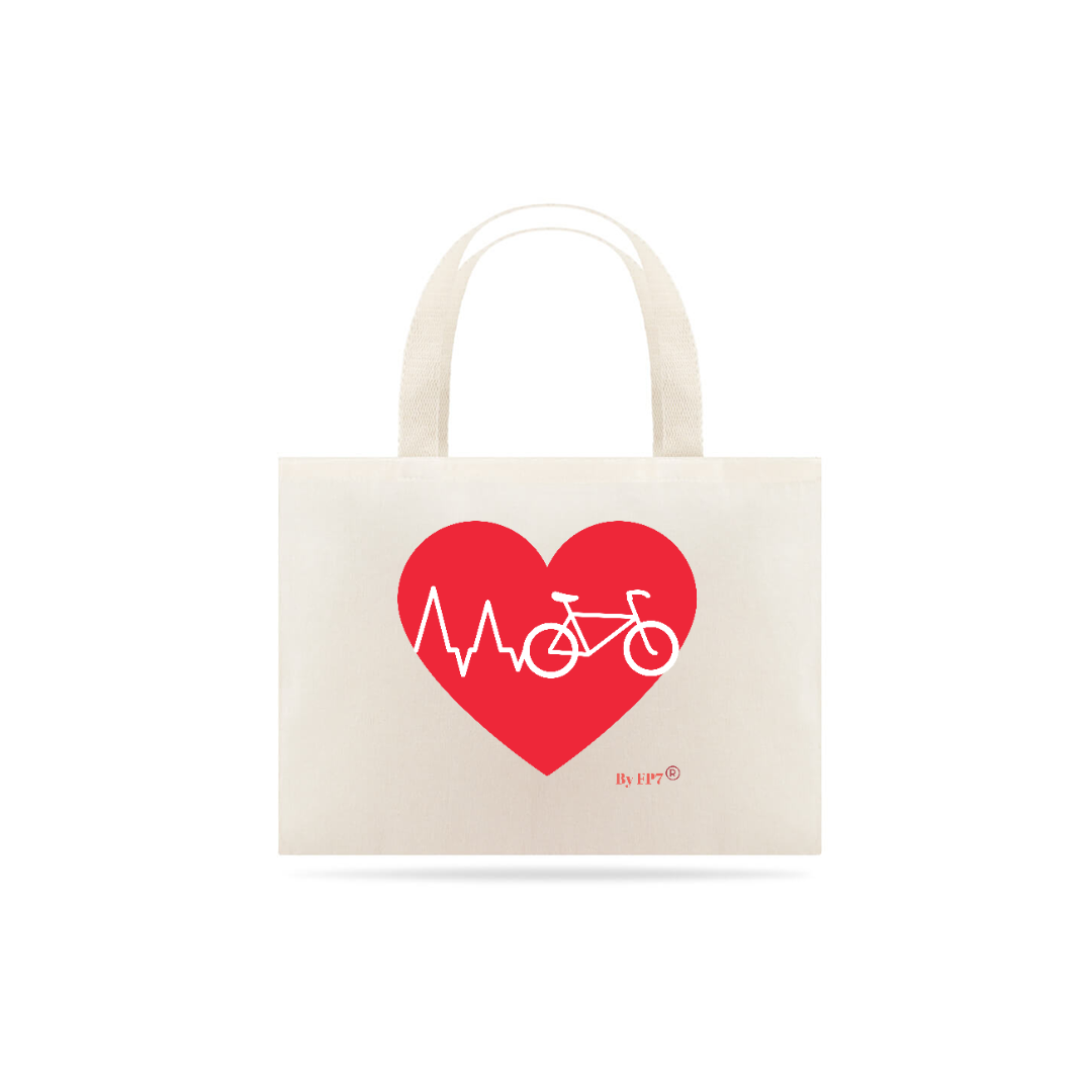 Nome do produto: Eco Bag Coração Bike