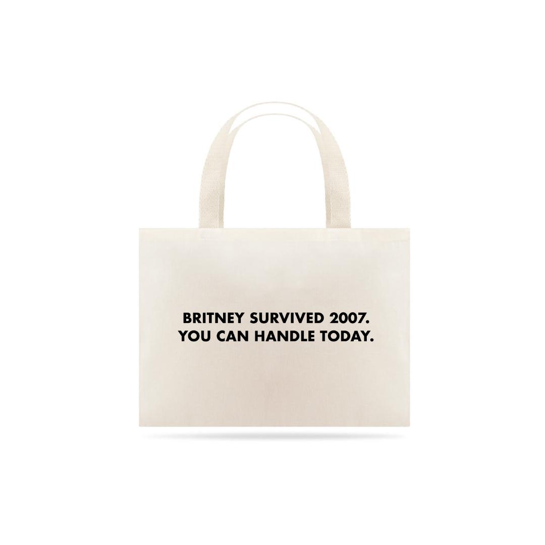 Nome do produto: Britney survived 2007 (sacola reutilizável)