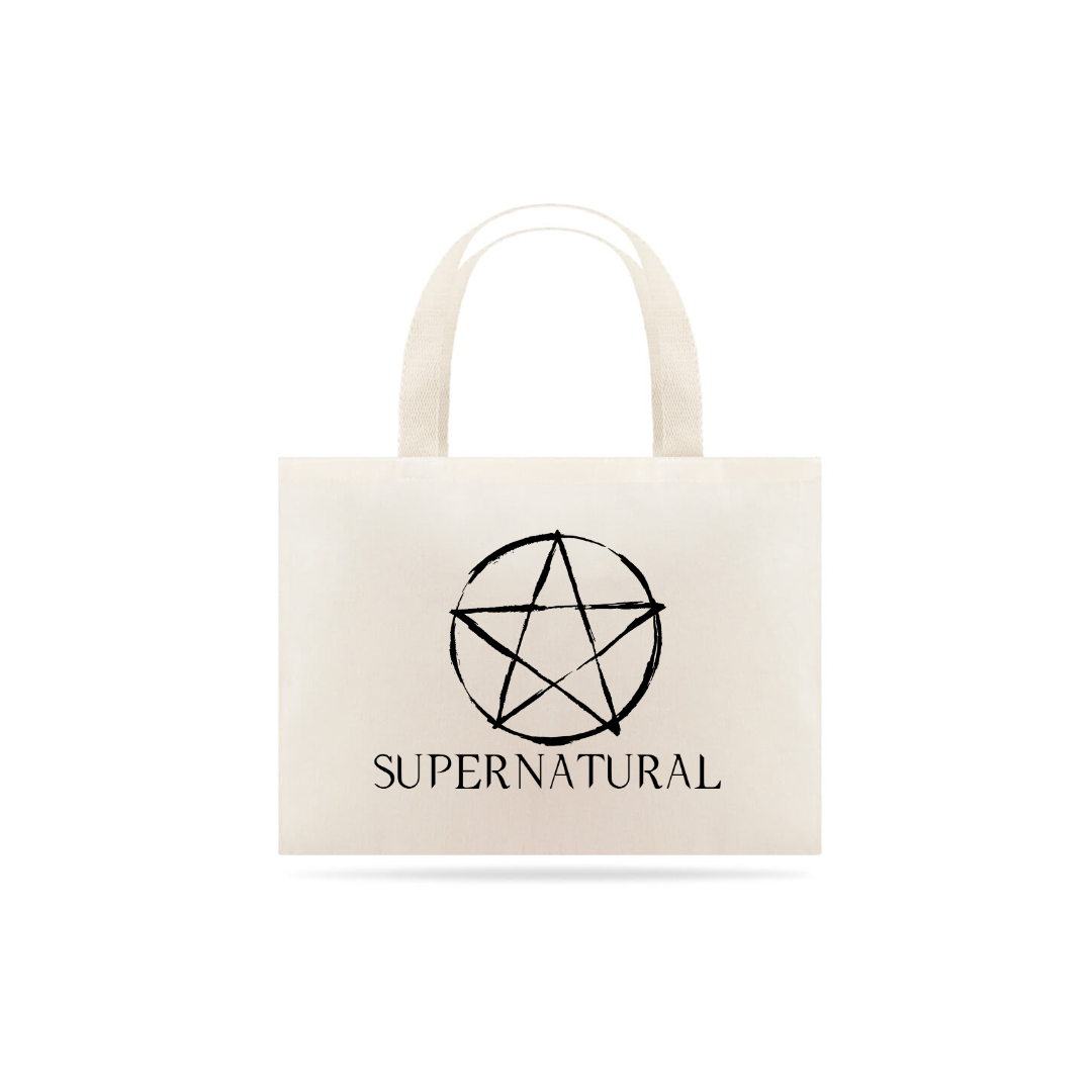 Nome do produto: Eco Bag Grande Estampa Série Supernatural