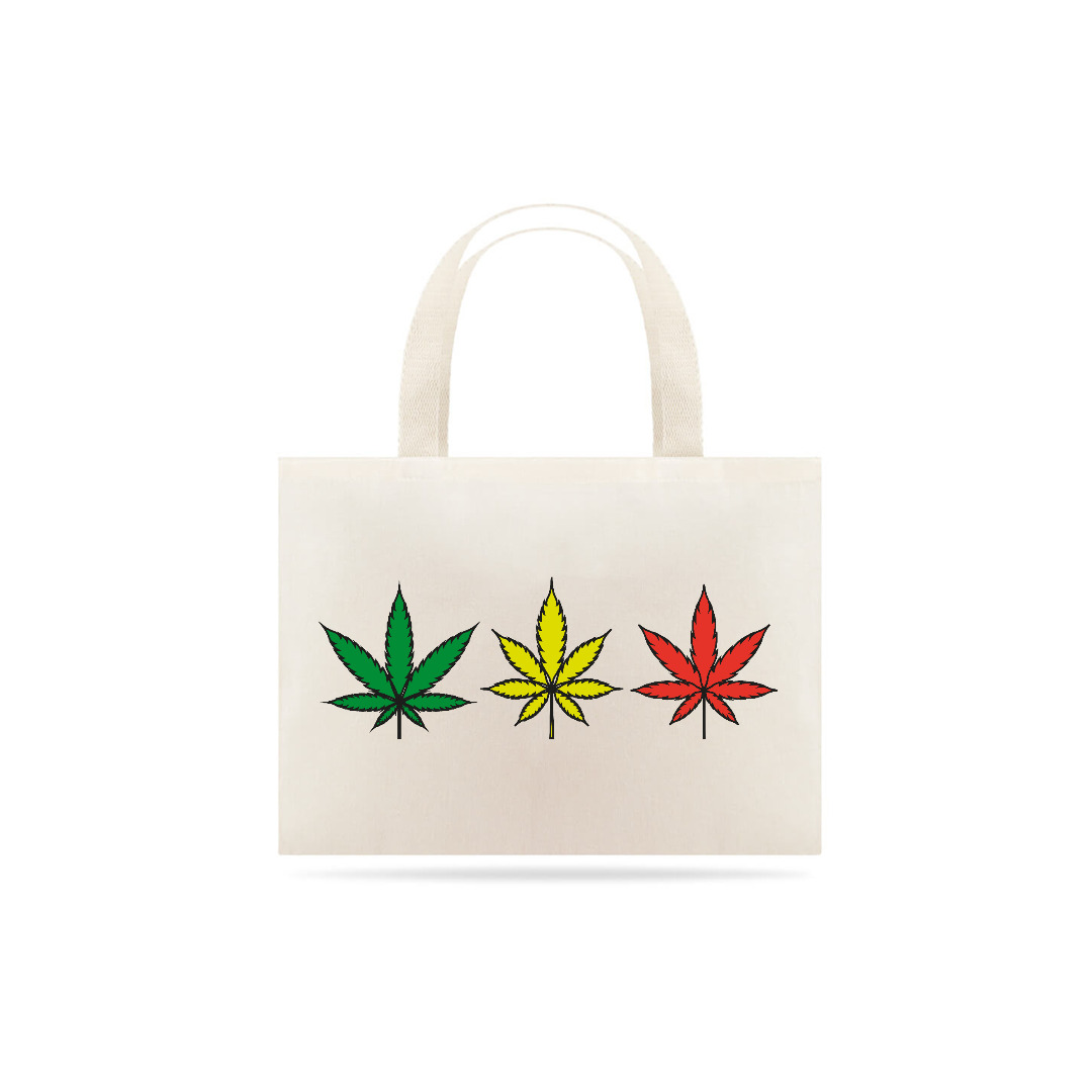 Nome do produto: Ecobag 3 Folhas Reggae