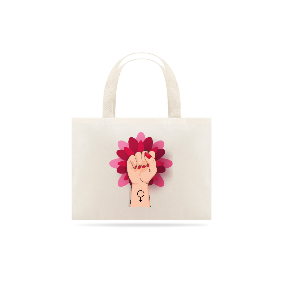 Nome do produto: Ecobag Feminismo Flor
