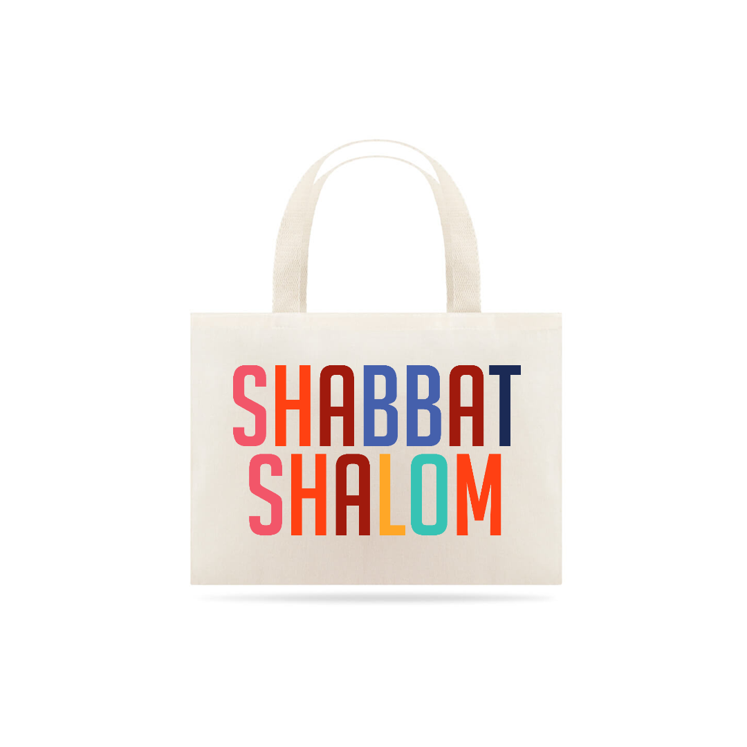 Nome do produto: Bolsa Ecológica Shabat Shalom 
