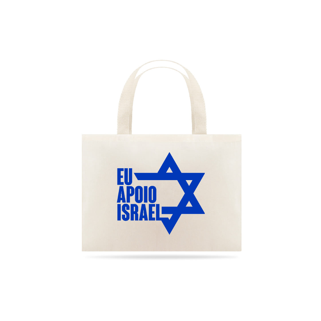 Nome do produto: Bolsa Ecológica EU APOIO ISRAEL 