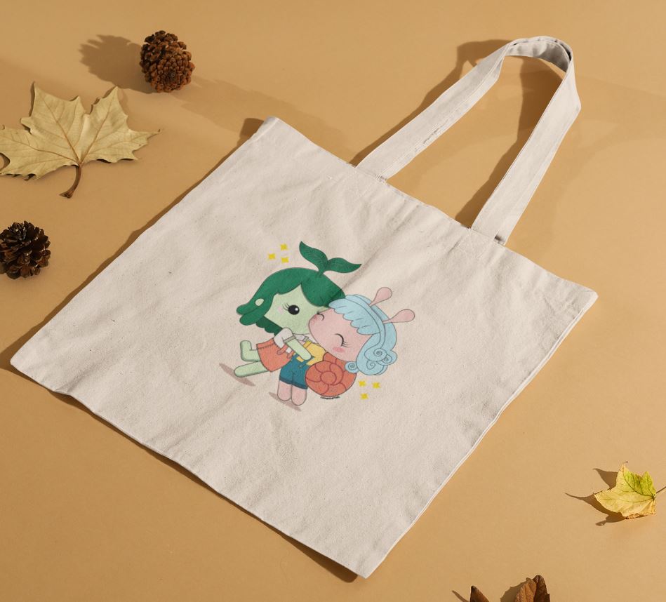 Nome do produto: Ecobag Flora e Cora (Bia Moraes e Fernanda Frias)