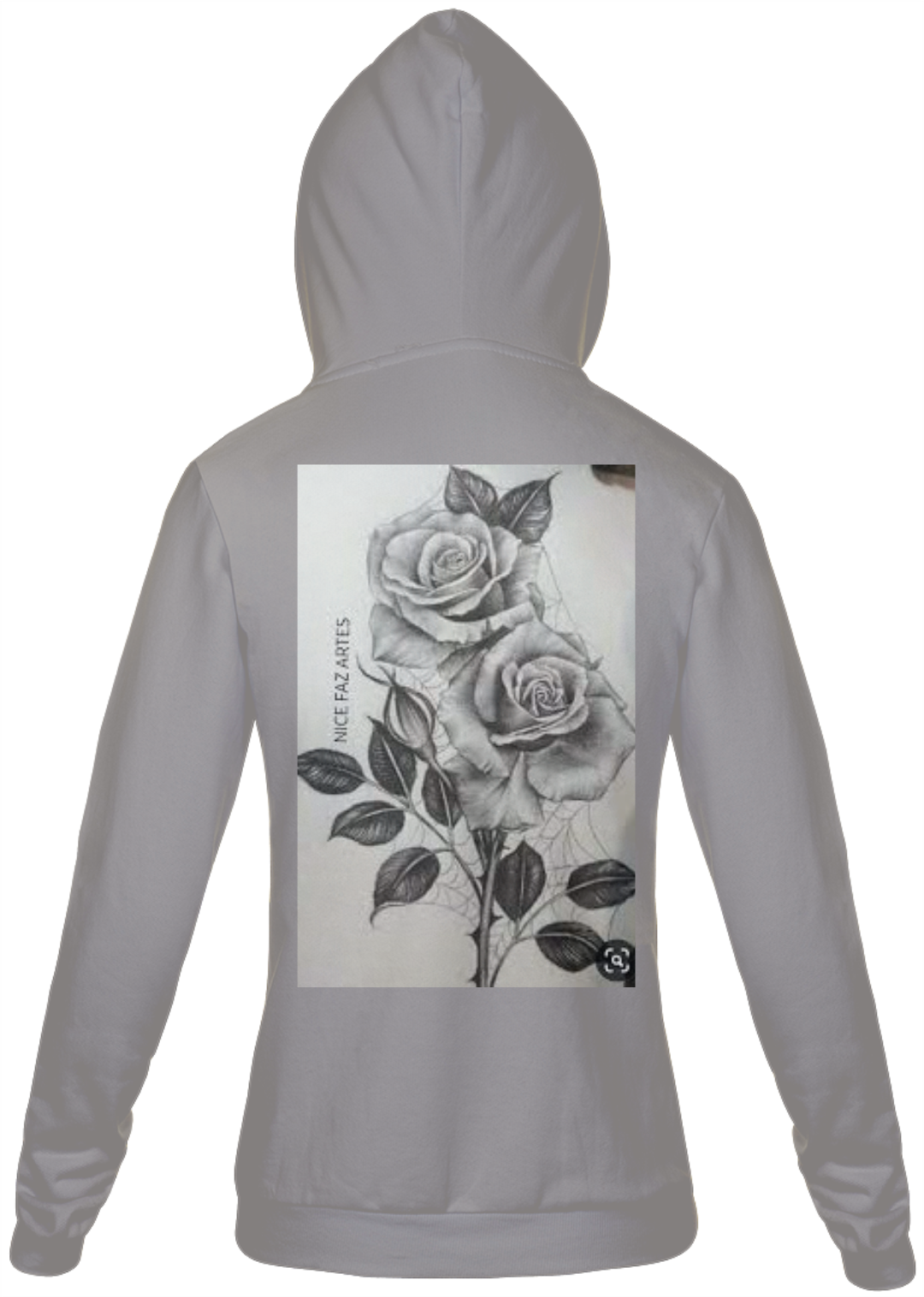 Nome do produto: moletom duas rosas masculina