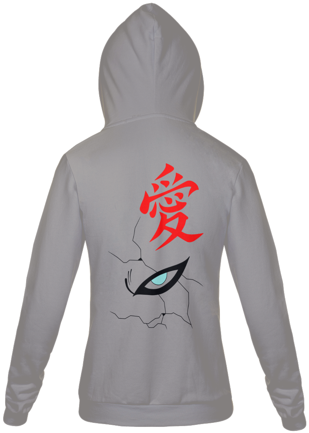 Nome do produto: moletom olho gaara masculino