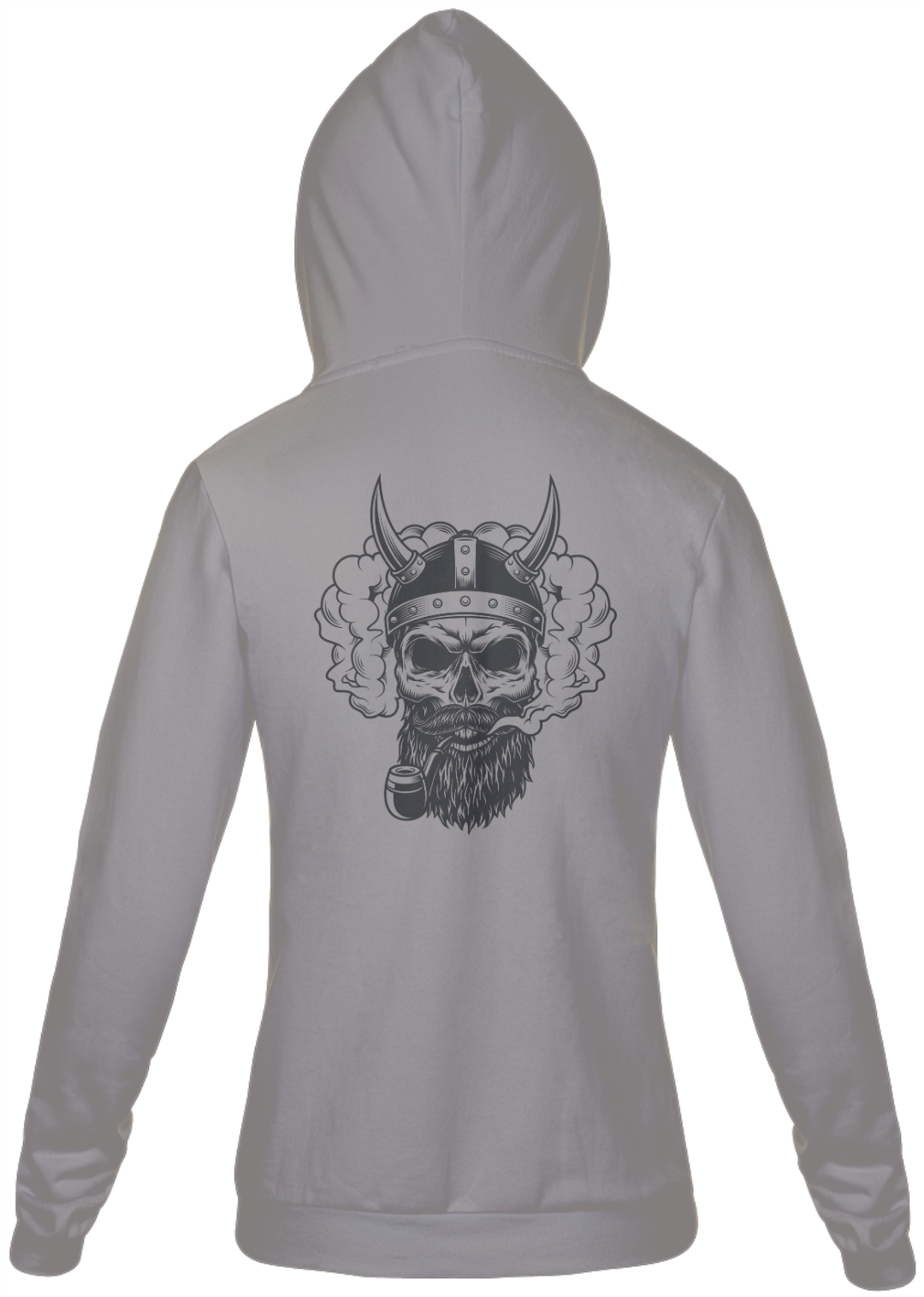 Nome do produto: Jaqueta Moletom Masculina com Estampa Caveira Cachimbo