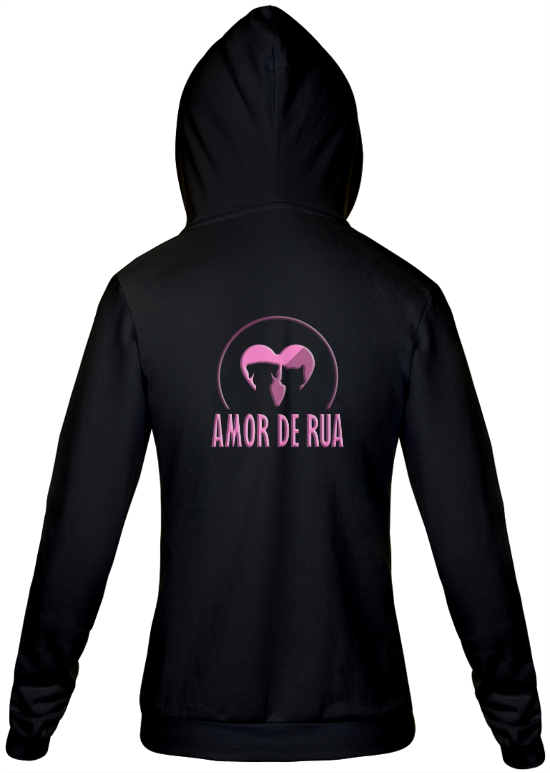 Nome do produto  Moletom Feminino Amor de Rua rosa