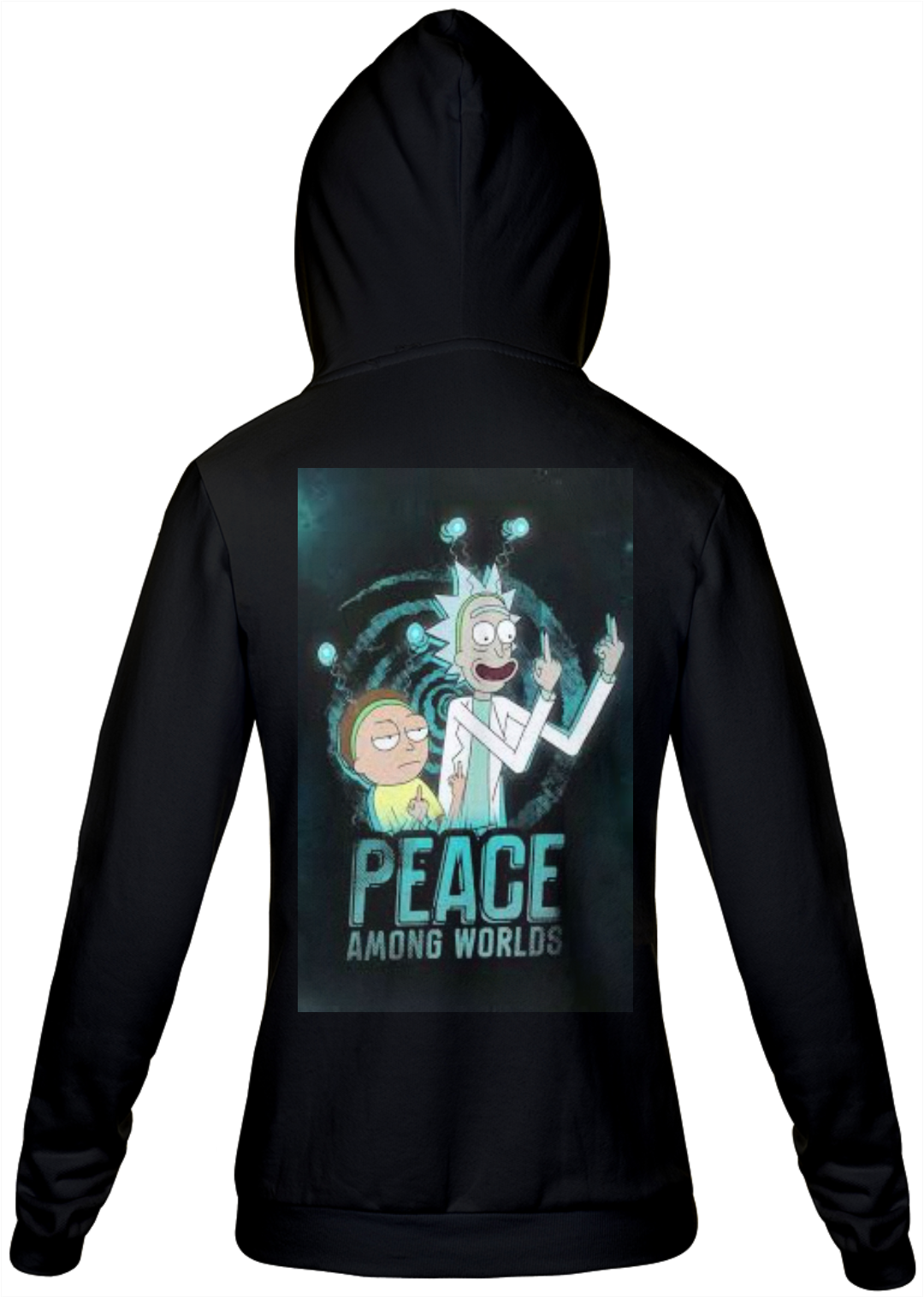 Nome do produto: moletom feminino rick and morty peace 