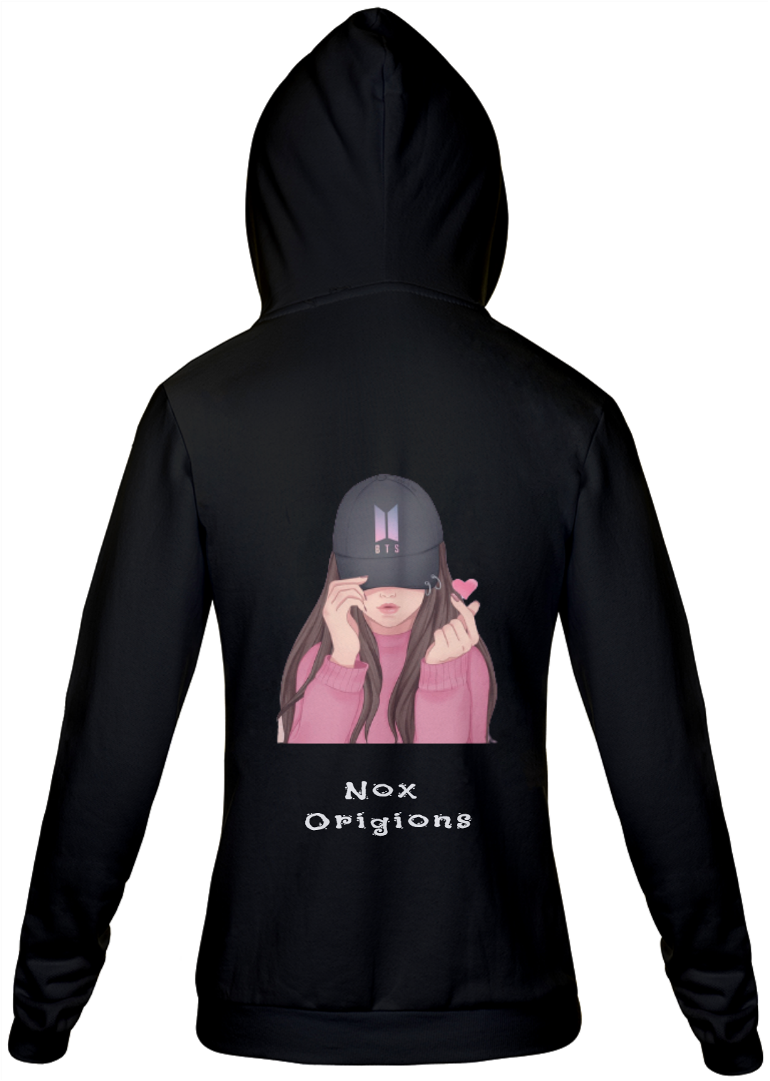 Nome do produto: Moletom Feminino, BTS - Nox