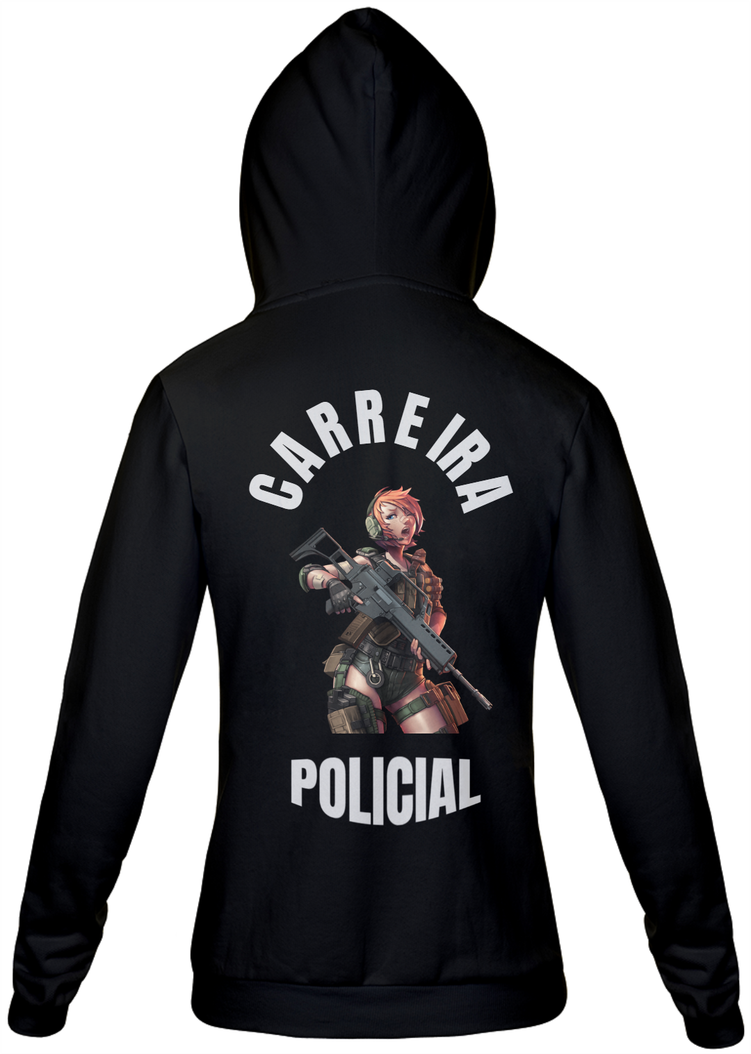 Nome do produto: MOLETOM FEMININO CARREIRA POLICIAL
