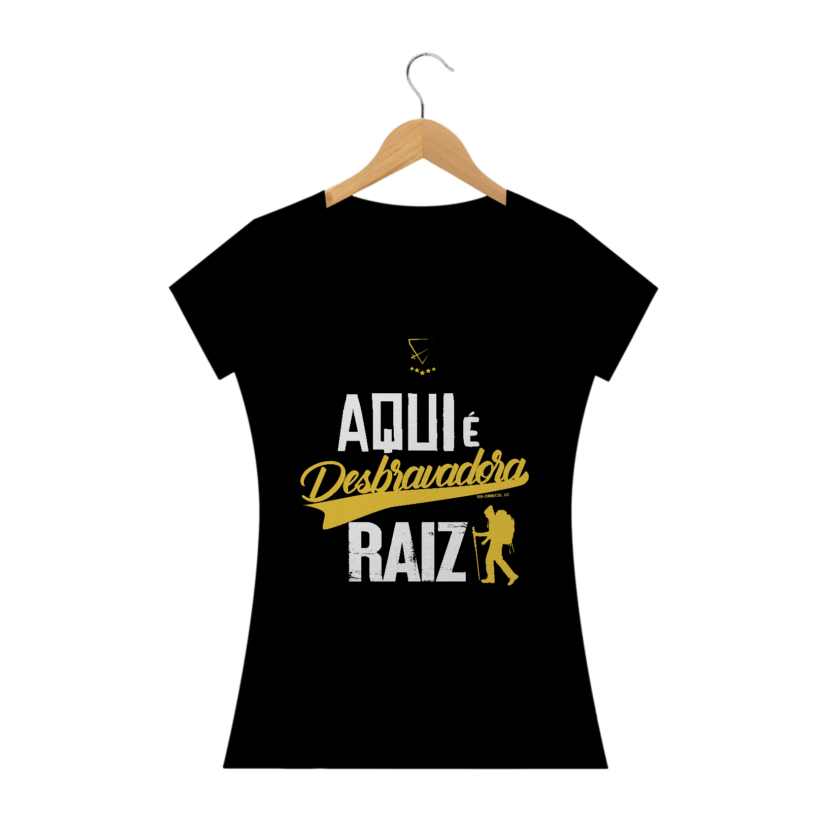 Nome do produto: BLUSA AQUI É DESBRAVADORA RAIZ