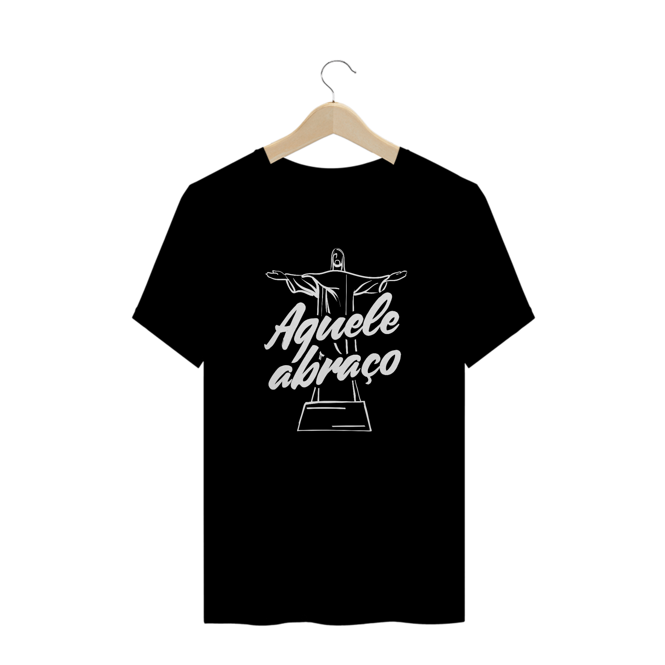 Nome do produto  Abraço Carioca / T-Shirt Prime Masculina Preta