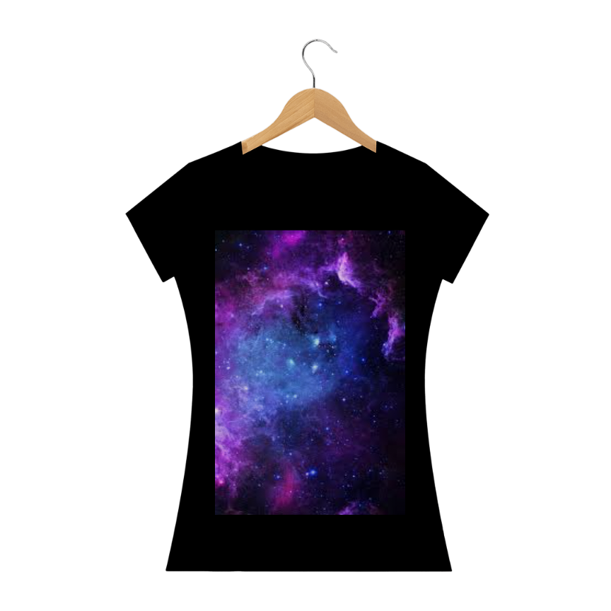 Nome do produto: Camiseta feminina galaxia