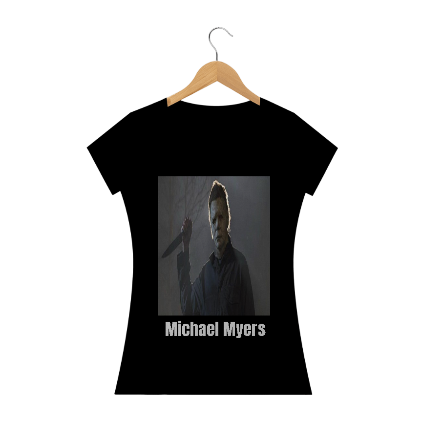 Nome do produto: Camiseta Feminina Michael Myers