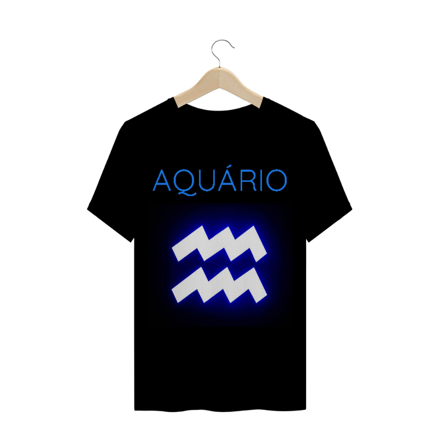 Nome do produto: Camiseta masculina signo Aquário