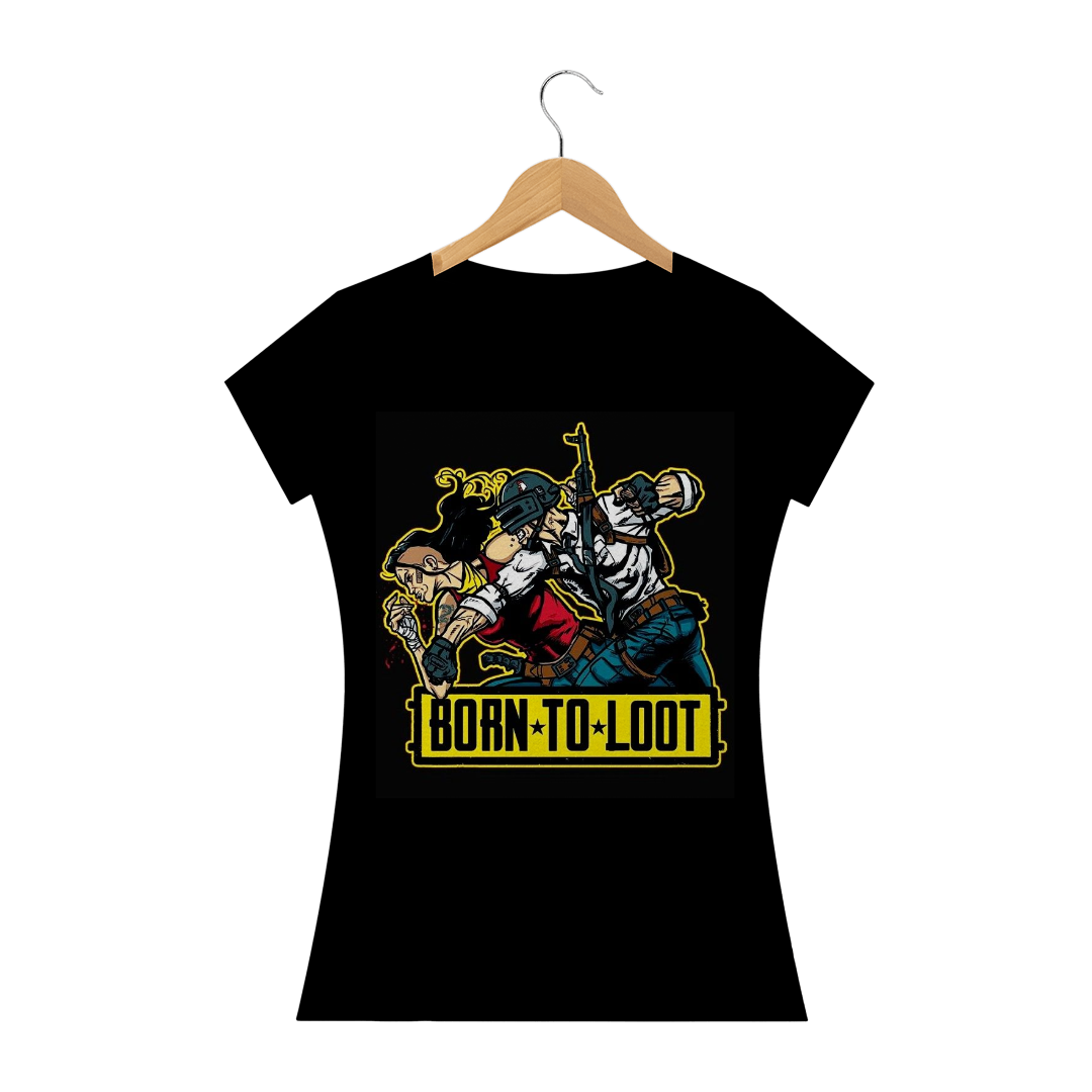 Nome do produto: Camisa Fem. PUBG BURN TO LOOT