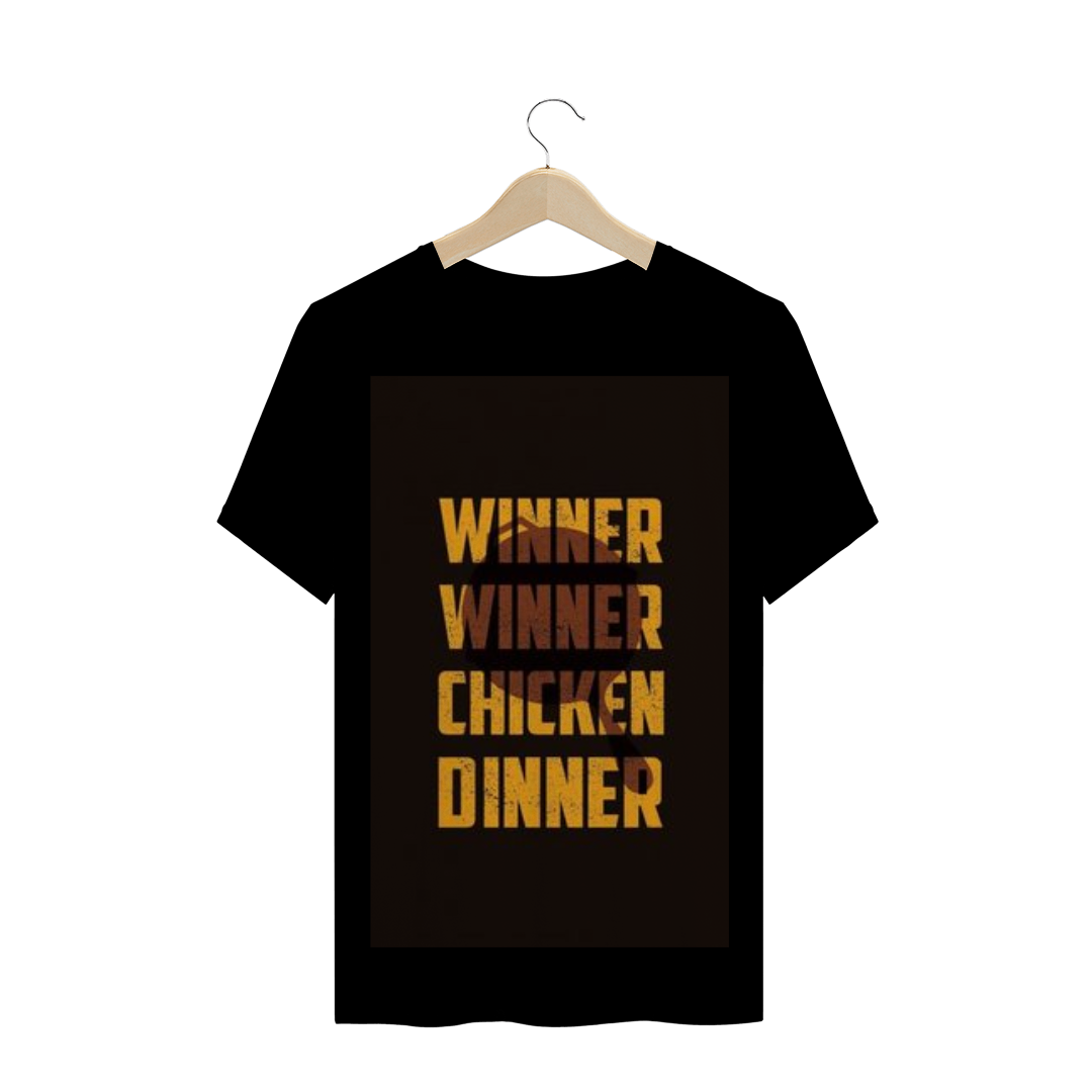 Nome do produto: Camisa Masc. PUBG CHICKEN DINNER