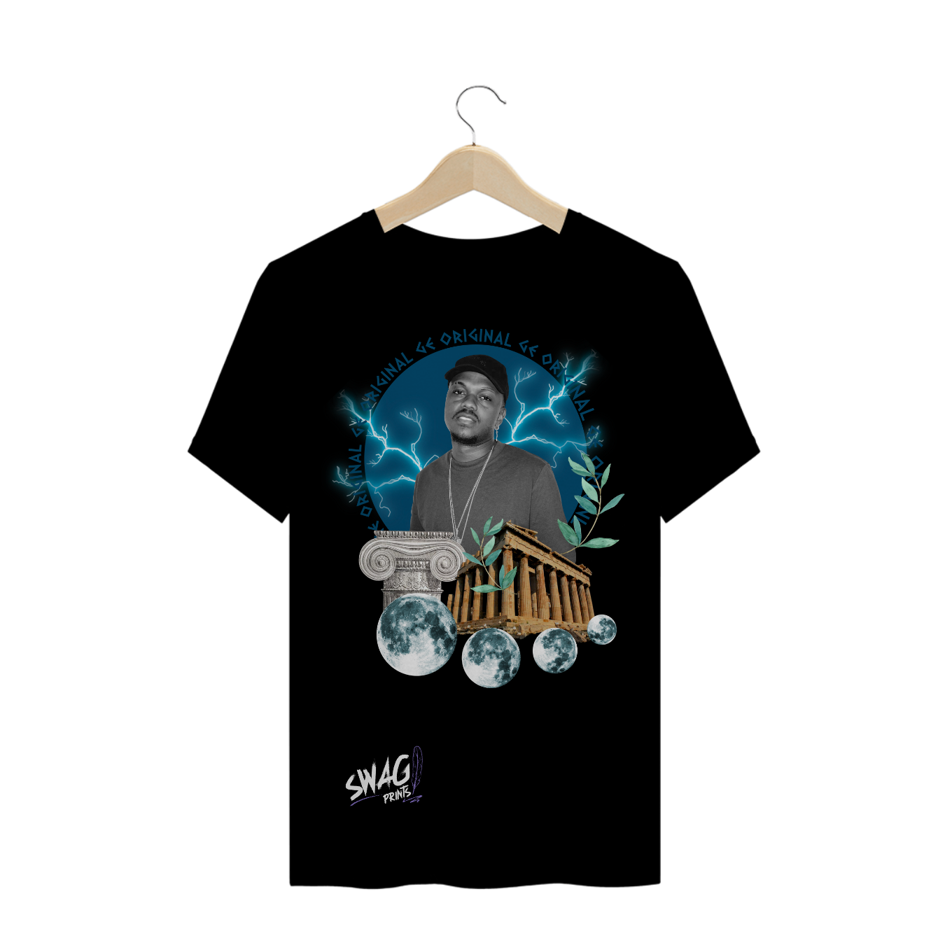 Nome do produto: Camiseta Djonga Zeus Preta