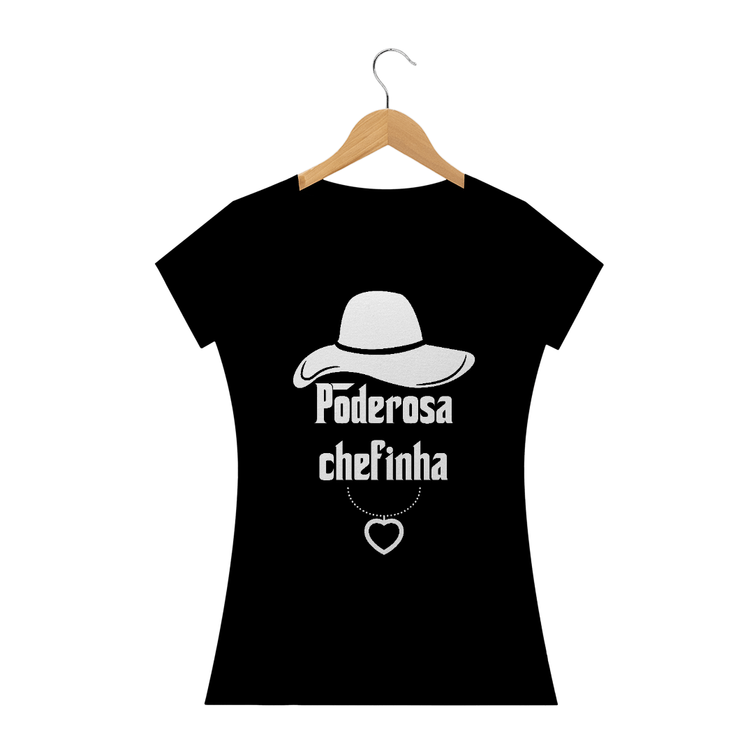 Nome do produto: Poderosa chefinha / Baby Long Preta / T-shirt Prime