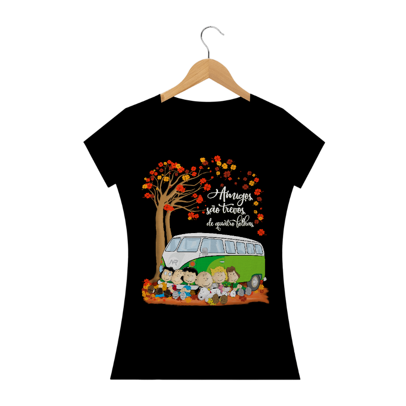 Nome do produto: Snoopy - Amigos são trevos / Baby long Prime Preta