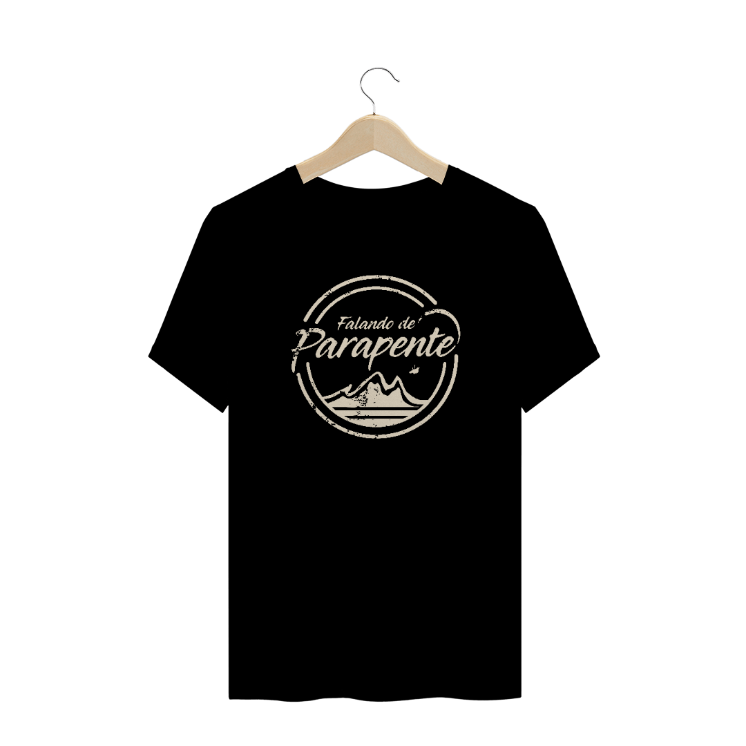 Nome do produto  Camiseta Falando de Parapente QUALITY  (Logo creme)