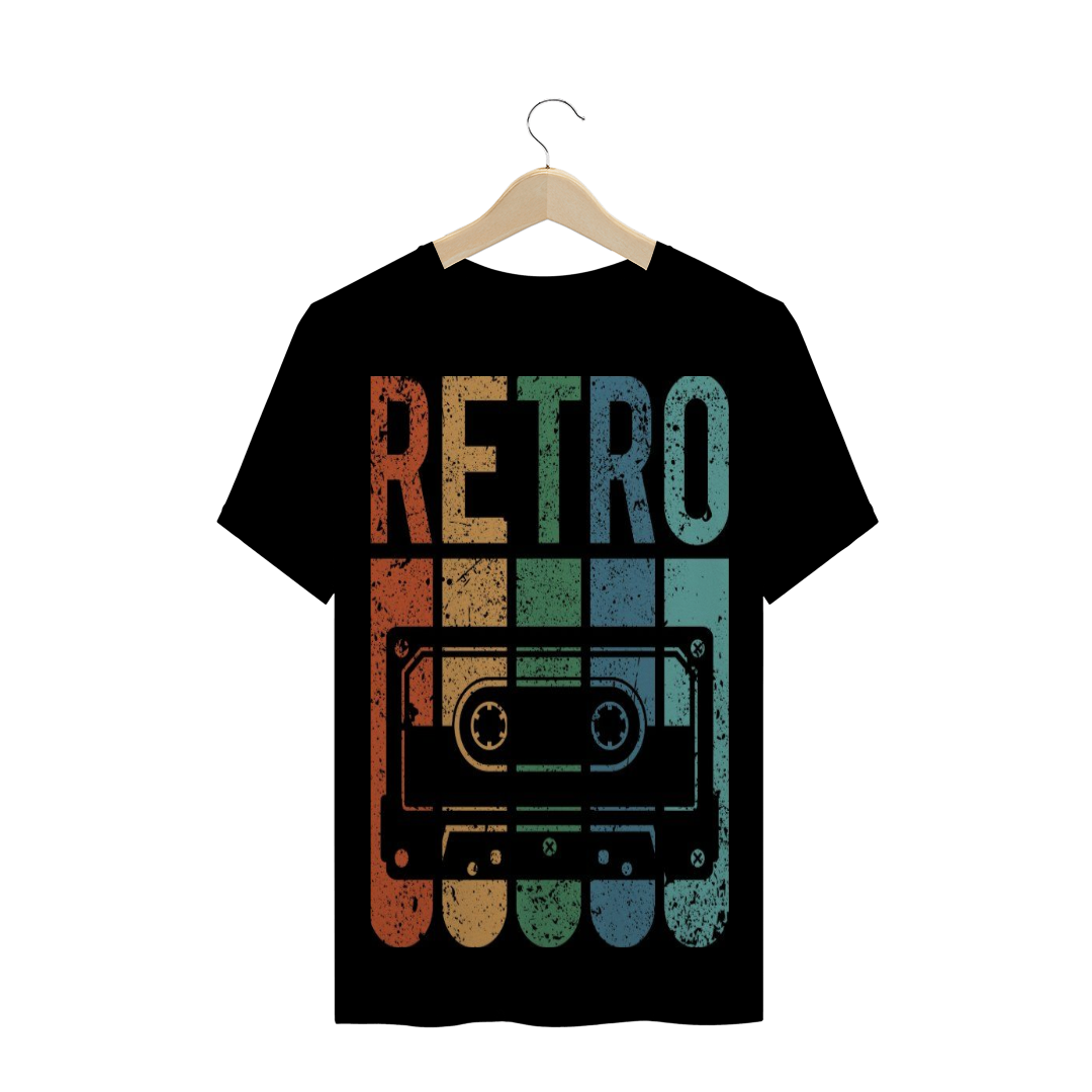 Nome do produto: Camiseta T-shirt Masculina Retrô Antiga Cores Fita Geek. REF: 0901