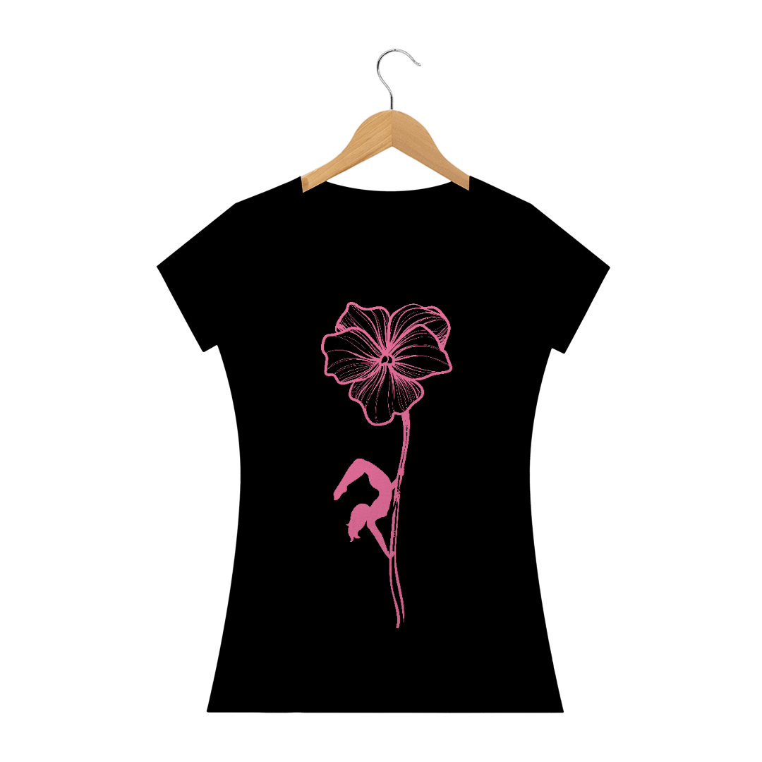 Nome do produto: Camiseta Pole Flor Baby Long Quality