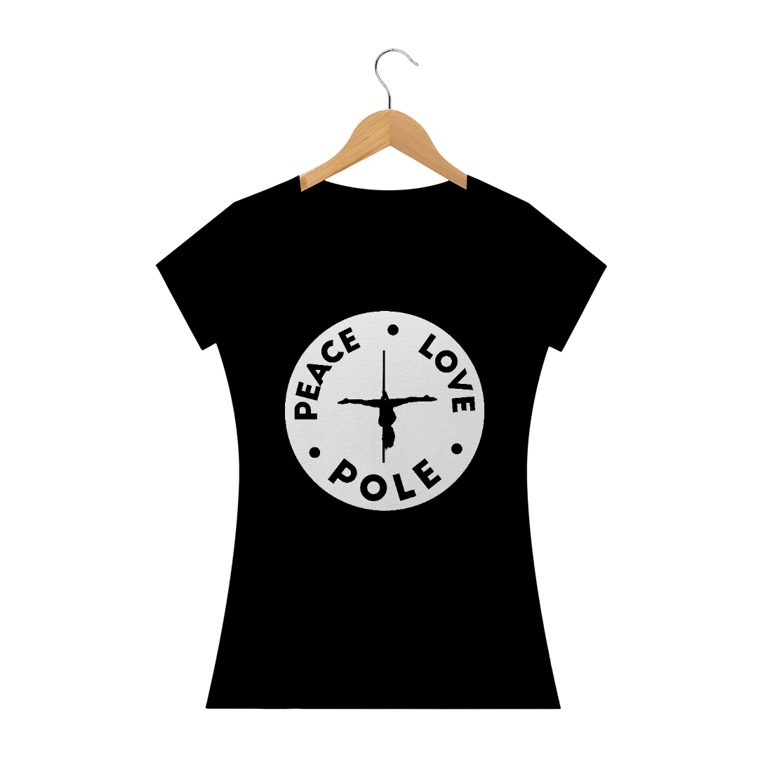 Nome do produto: Camiseta Peace.Love.Pole Baby Long Quality