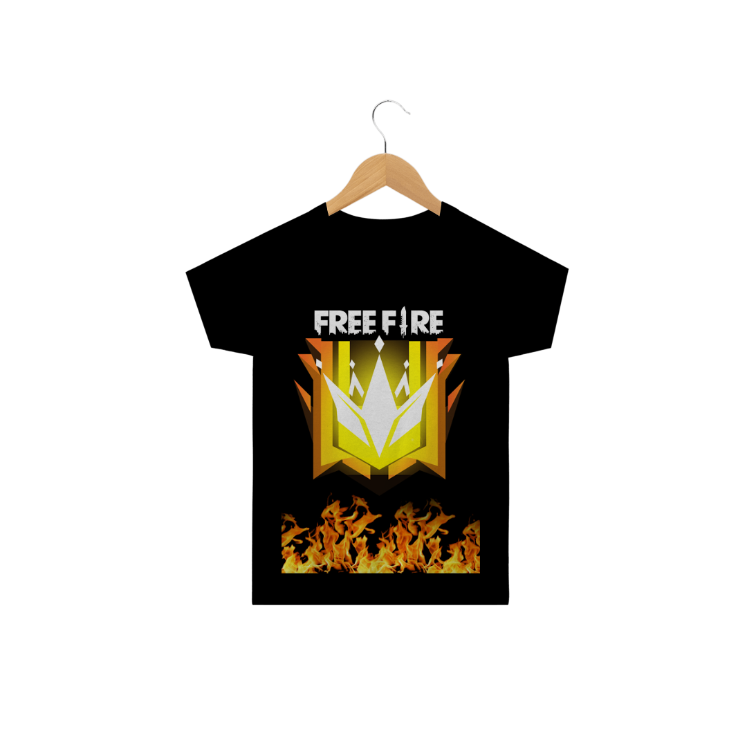 Nome do produto: Camiseta Infantil Free Fire