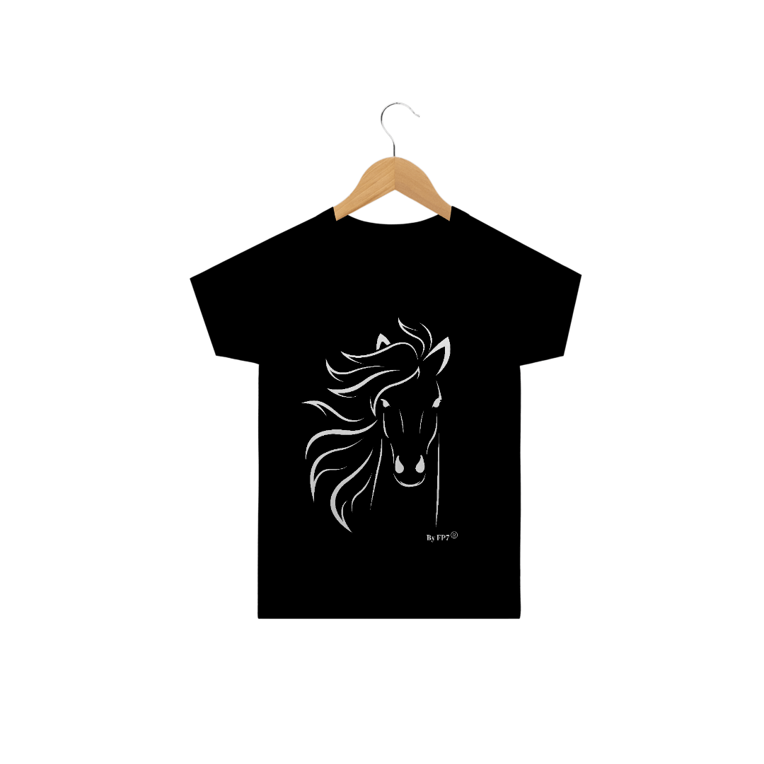 Nome do produto: Camiseta Infantil Cavalo