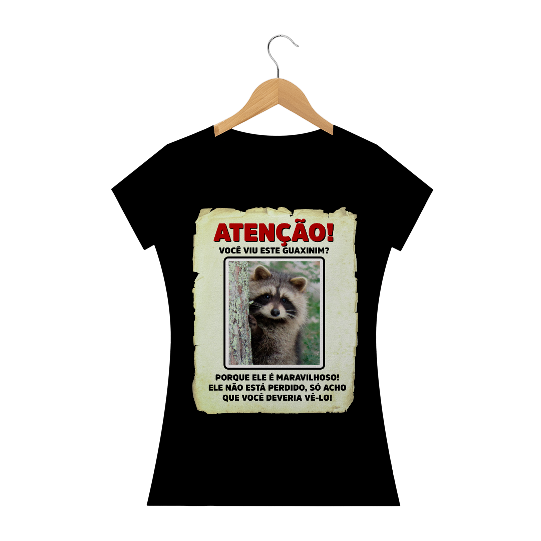 Nome do produto: Baby Look Atenção! Xinim Lindão! - Cômicas